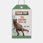 Dinosaurus Dank u Labels Cadeaulabel (Voorkant)