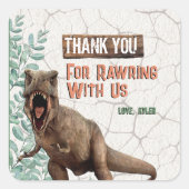 Dinosaurus Dank u Stickers (Voorkant)