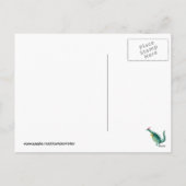 Dinosaurus - de Helper van de Kerstman Feestdagenkaart (Achterkant)