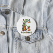 Dinosaurus de kleine broer ronde button 7,6 cm (In situ)