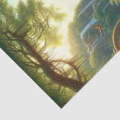 Dinosaurus Découpage Knutselwerk Tissuepapier (Detail)