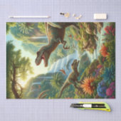 Dinosaurus Découpage Knutselwerk Tissuepapier (Craft)