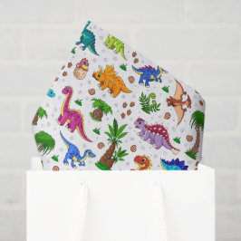 Dinosaurus Decoupage Papier, Dino Verjaardag Tissu Tissuepapier