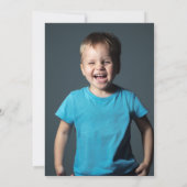 Dinosaurus Derde Verjaardag Drie-Rex Party Foto Kaart (Achterkant)