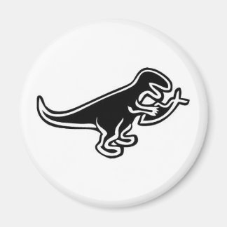 Dinosaurus die Jezus vismagneet eten Magneet