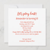 Dinosaurus die voetbal spelen, t-rex verjaardagsui kaart (Achterkant)