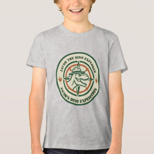 Dinosaurus Dino Ontdekkingsreiziger Tri-Blend Shirt
