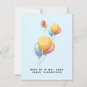 Dinosaurus dinosaurusfeestje kinder verjaardag bla kaart (Achterkant)