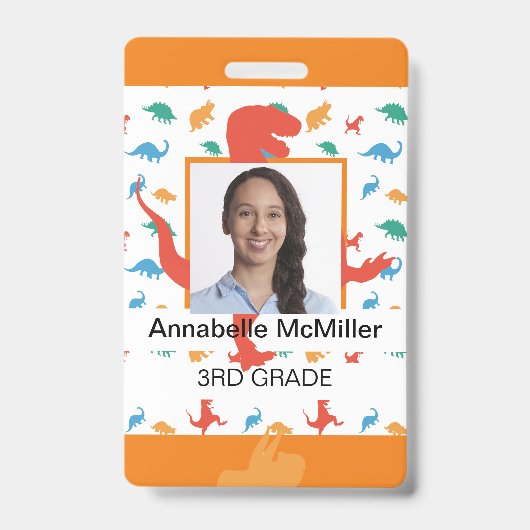 Dinosaurus Docent Professor Badge (Voorzijde)