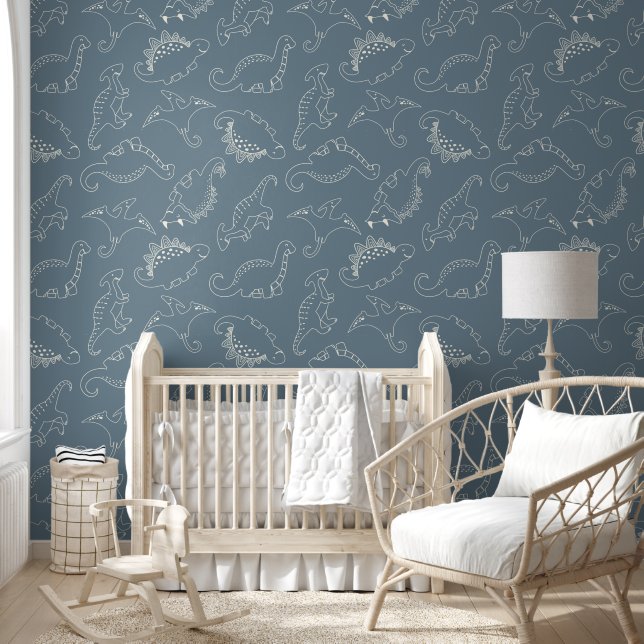 Dinosaurus Doodle Schets Behang (Kinderen)