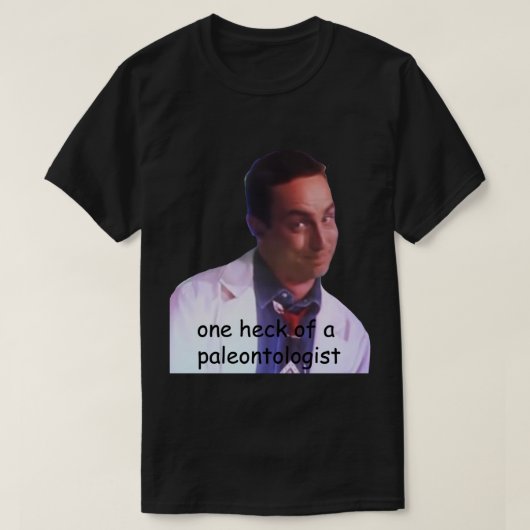 dinosaurus dr zoeker paleontoloog preshow Sticker. T-shirt (Design voorkant)