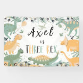 Dinosaurus Drie Rex Dino Achtergrond Banner Verjaa (Horizontaal)