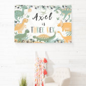 Dinosaurus Drie Rex Dino Achtergrond Banner Verjaa (Insitu)