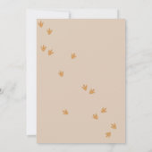 Dinosaurus Drie-Rex Jongen Verjaardagsfeest Kaart (Achterkant)