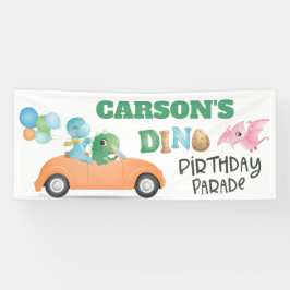 Dinosaurus Drive By Verjaardagsparade Feestje Spandoek