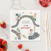 Dinosaurus Driver Party Dieren Kinderen Verjaardag Servet (Insitu)