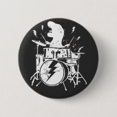 Dinosaurus Drums Music die T rex Round Button spee (Voorkant)