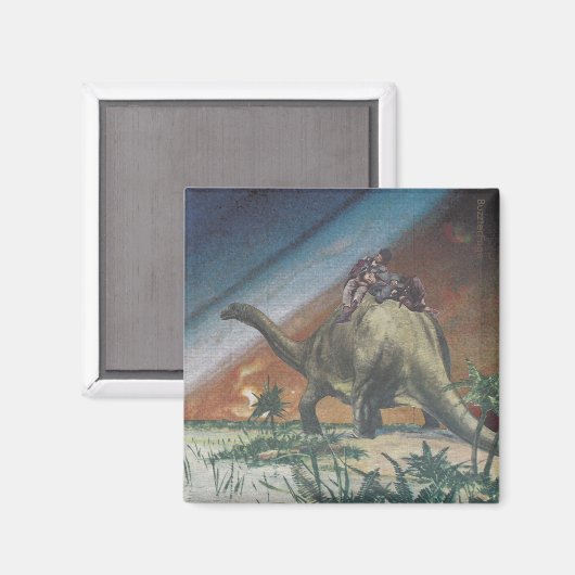 Dinosaurus dutje - magneet (Voorkant / Achterkant)