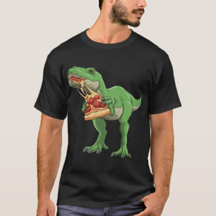 Dinosaurus Eating Pizza T-Rex Pizza Liefhebbers Pi T-shirt