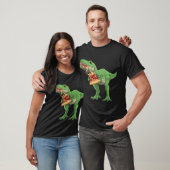 Dinosaurus Eating Pizza T-Rex Pizza Liefhebbers Pi T-shirt (Unisex)