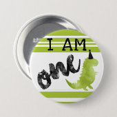 Dinosaurus Eerste Verjaardag Button Dinosaurus The (Voorkant /achterkant)