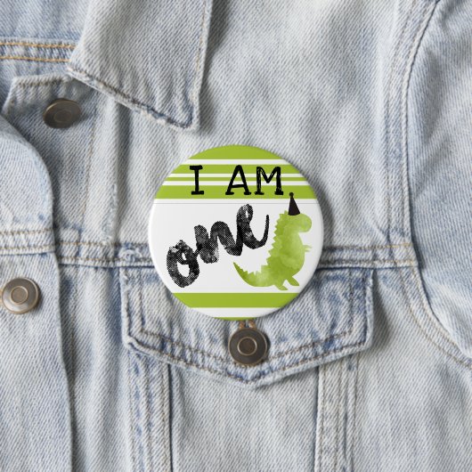 Dinosaurus Eerste Verjaardag Button Dinosaurus The (In situ)