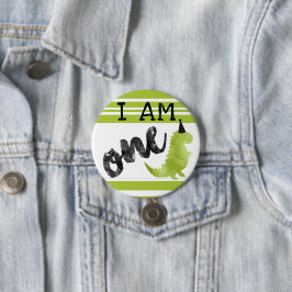 Dinosaurus Eerste Verjaardag Button Dinosaurus The