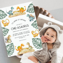 Dinosaurus Eerste Verjaardag Oneasaurus Party Foto