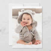 Dinosaurus Eerste Verjaardag Oneasaurus Party Foto Kaart (Achterkant)