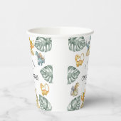 Dinosaurus Eerste Verjaardag Oneasaurus Party Papieren Bekers (Links)