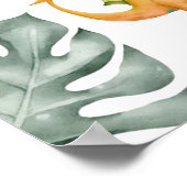 Dinosaurus Eerste Verjaardag Oneasaurus Party Poster (Hoek)