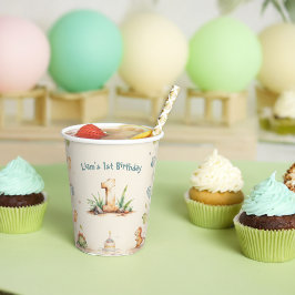 Dinosaurus Eerste Verjaardag Papieren Bekers – One