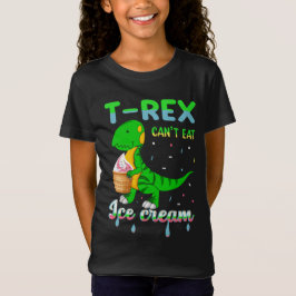 Dinosaurus eet ijs t-shirt