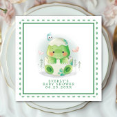 Dinosaurus Ei Waterverf Baby Shower Servetten