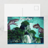 Dinosaurus Eiland Briefkaart (Voorkant / Achterkant)