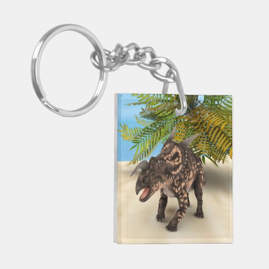 Dinosaurus Einiosaurus Sleutelhanger (Voorkant Links)