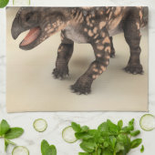 Dinosaurus Einiosaurus Theedoek (Gevouwen)