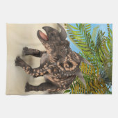 Dinosaurus Einiosaurus Theedoek (Horizontaal)
