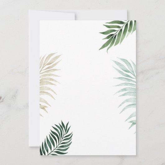 Dinosaurus elk jaar verjaardag uitnodiging (Achterkant)