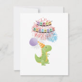 Dinosaurus en Cupcake Verjaardag (Voorkant)