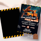 Dinosaurus en Dump Stuck Gewrichtsverjaardag Kaart