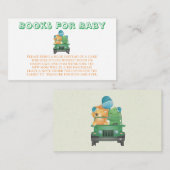 Dinosaurus en een oldtimer Boeken voor Baby Informatiekaartje (Voorkant / Achterkant)