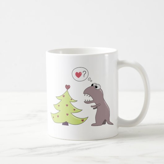 Dinosaurus en Kerstboom Koffiemok (Rechts)