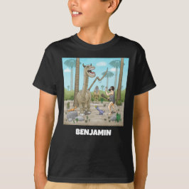 Dinosaurus- en Steentijdfeestje T-shirt