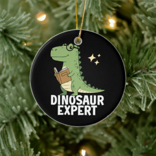 Dinosaurus Expert - Cool Science Dino T-rex Liefhe Keramisch Ornament