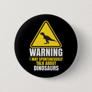Dinosaurus Fan Trex Reptileert paleontologie Ronde Button 5,7 Cm