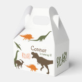 Dinosaurus Favor Box Bedankdoosjes (Achterkant)