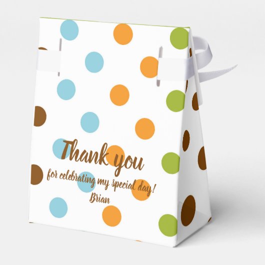 Dinosaurus Favor Box Bedankdoosjes (Achterkant)