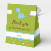 Dinosaurus Favor Box Bedankdoosjes (Achterkant)