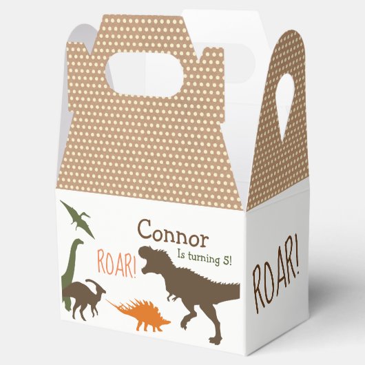Dinosaurus Favor Box Bedankdoosjes (Geopend)